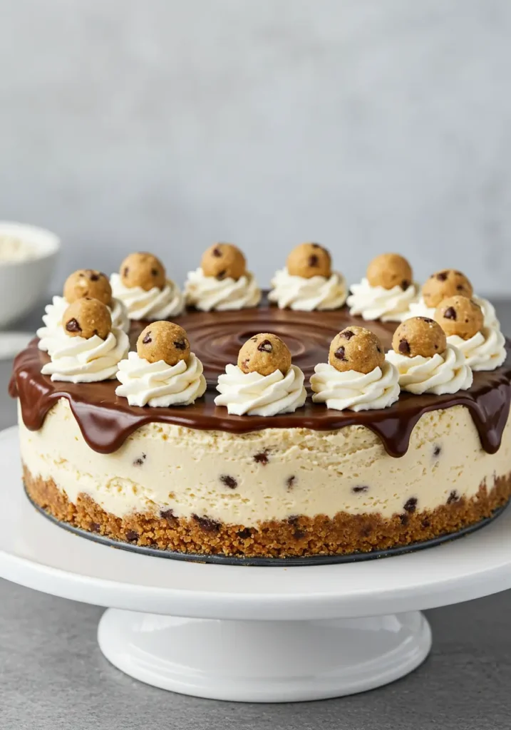 no bake cheesecake with cookie dough