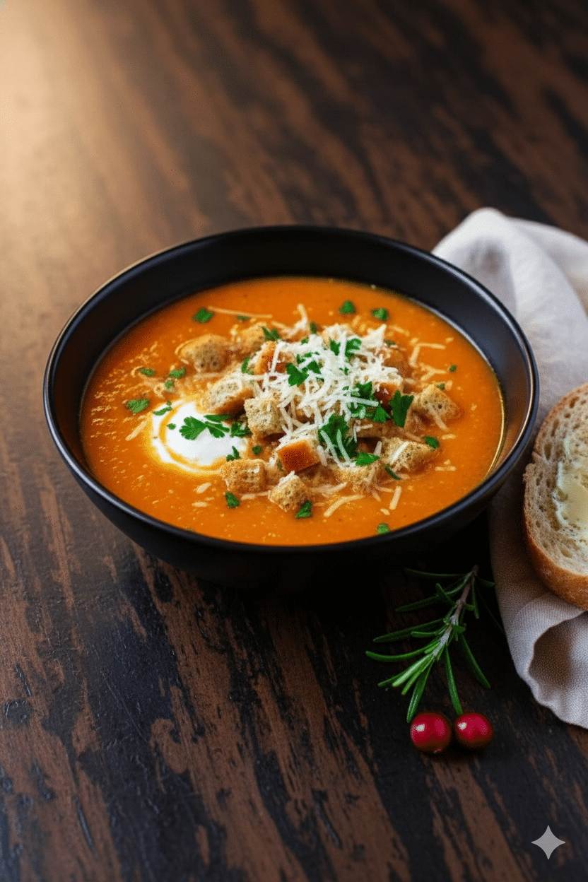 Sweet Potato and Butternut Squash Soup