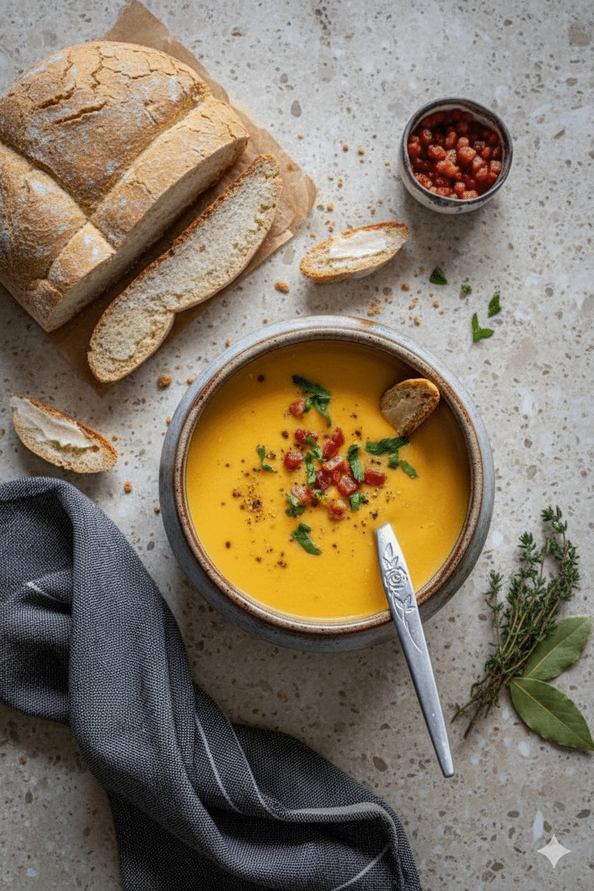 Creamy Lentil and Bacon Soup – Cozy, Budget-Friendly & Packed with Veggies