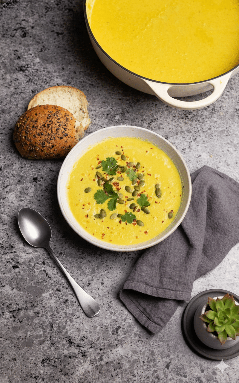 Creamy Curried Cauliflower Soup