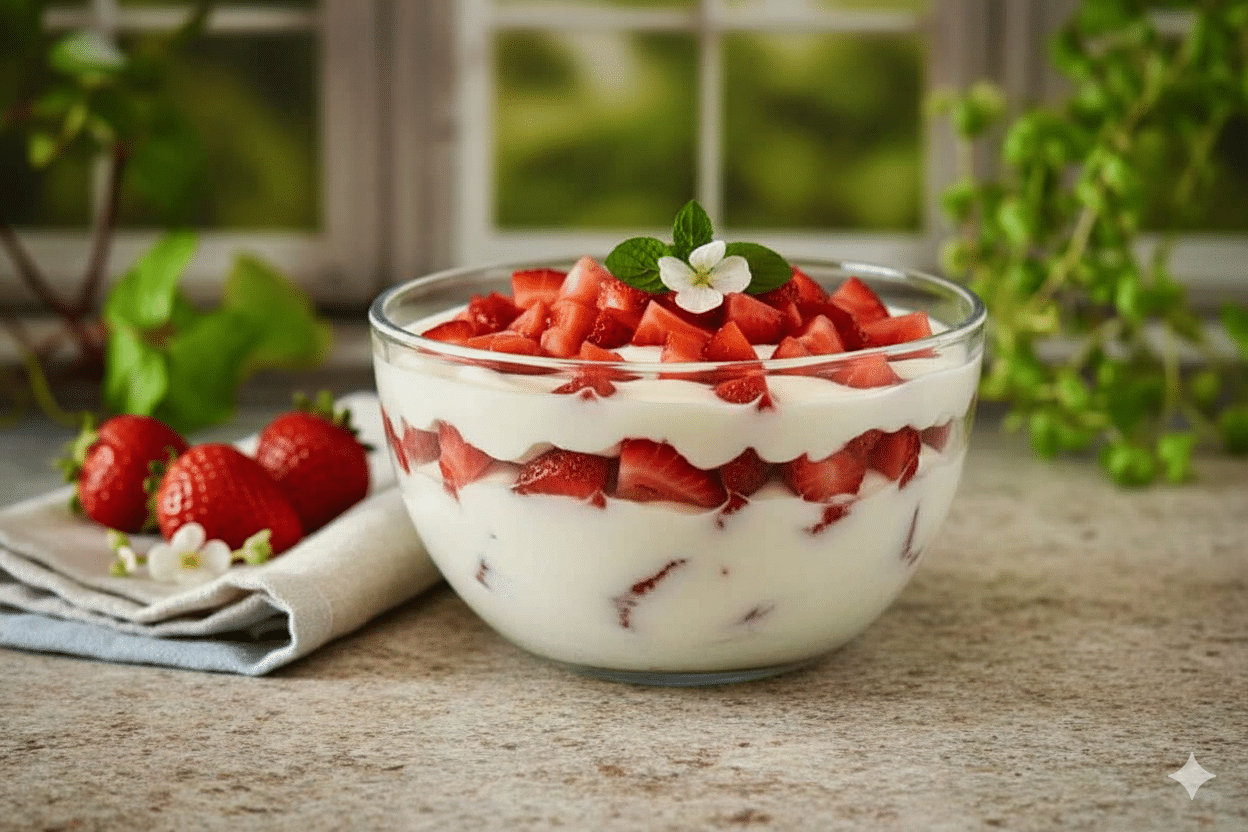 Easy Strawberry Ricotta Dessert
