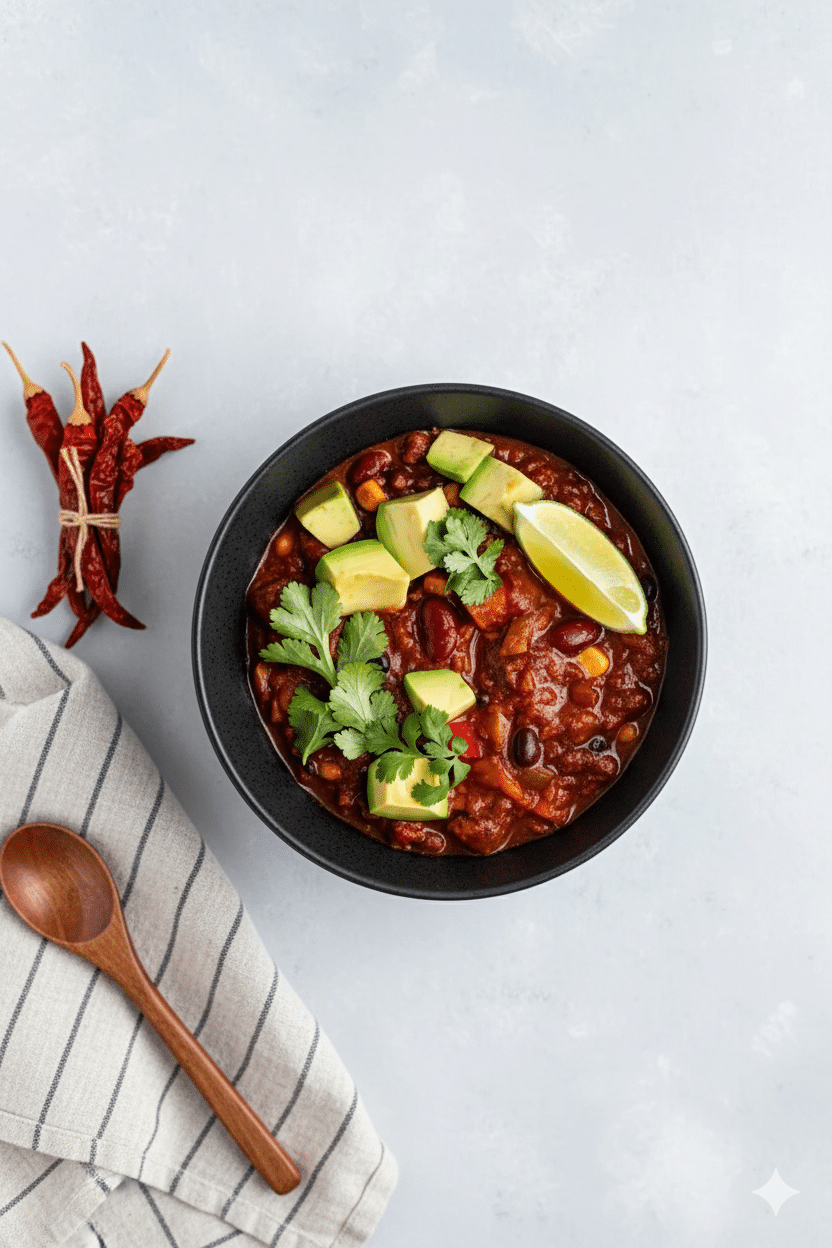 The Ultimate Vegetarian Chili Recipe (Hearty, Flavorful &amp; Easy!)