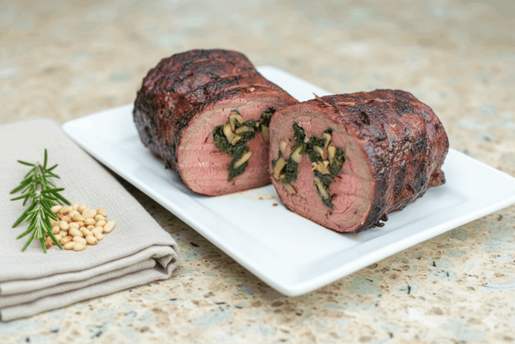Spinach and Mushroom-Stuffed Beef Tenderloin: The Perfect Christmas Centerpiece 4 Generated Image November 04 2025 1 46PM