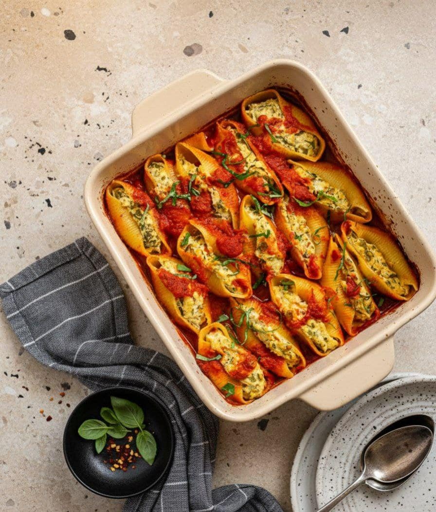 Creamy Vegan Stuffed Shells for Cozy Family Dinners