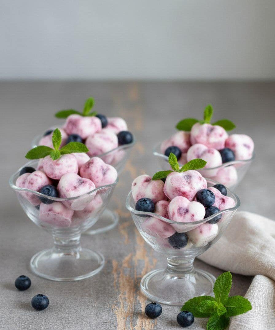 Mini Blueberry Yogurt Bites: A Simple 3-Ingredient Frozen Treat