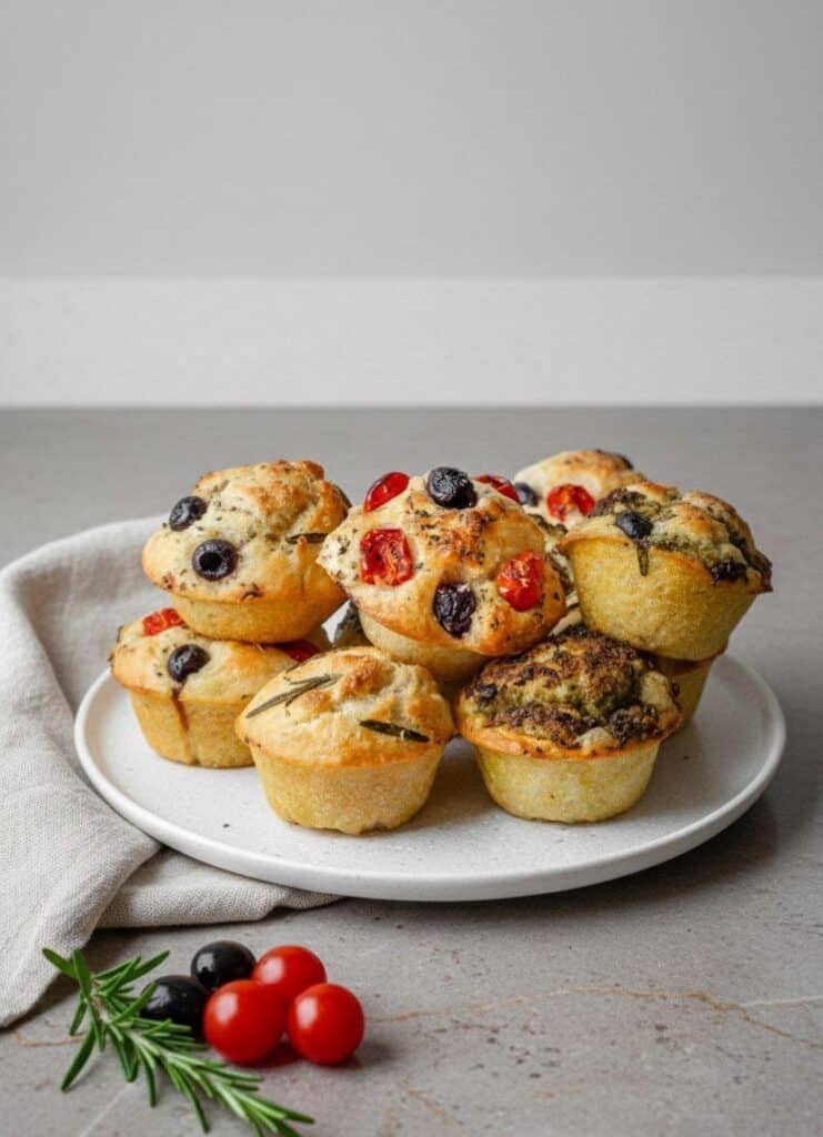 Focaccia Muffins: Mini Breads with Crispy Crust and Soft Center 6 5938471523372960618 121
