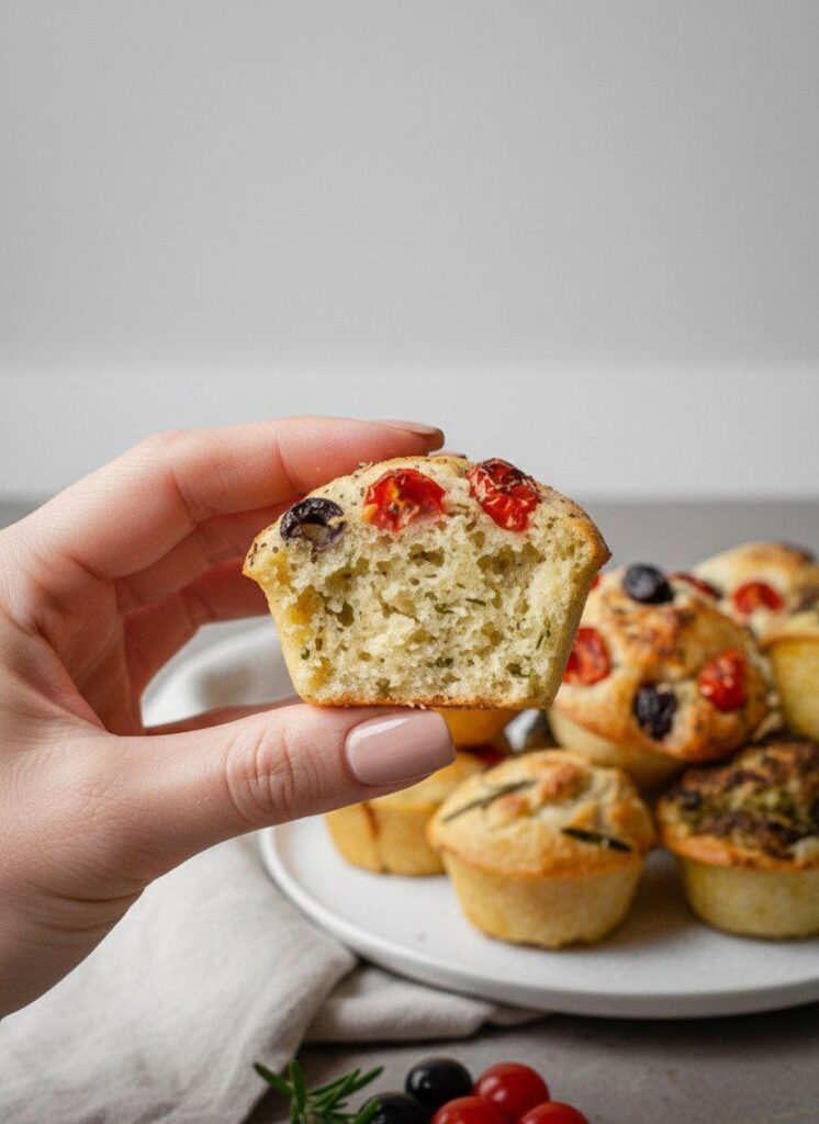Focaccia Muffins: Mini Breads with Crispy Crust and Soft Center 7 5938471523372960619 121