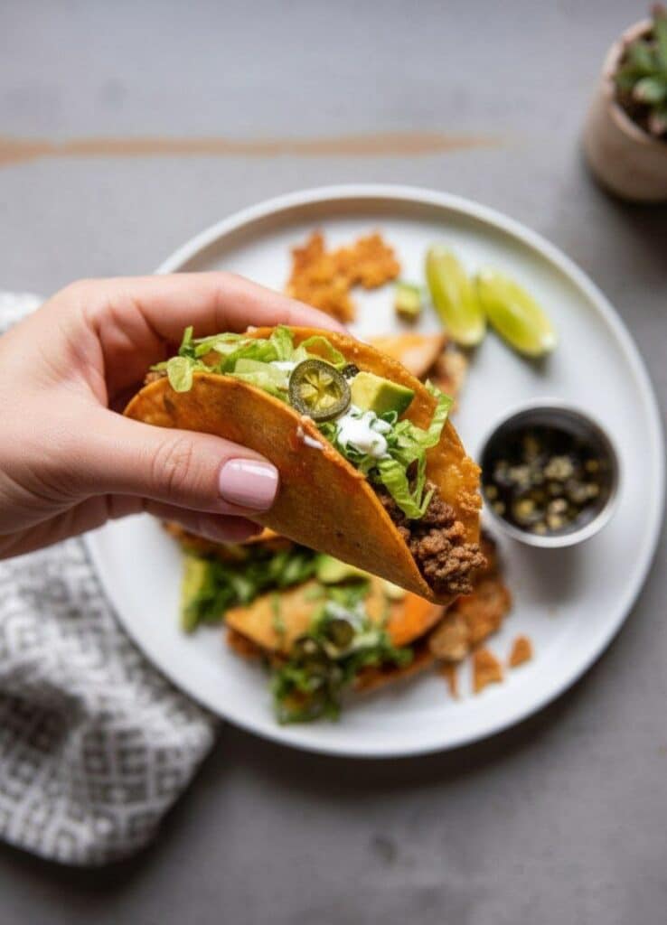 Spicy Buffalo White Chicken Chili Tacos – Crispy, Cheesy, and Perfect for Weeknights 7 5956198459721321485 121